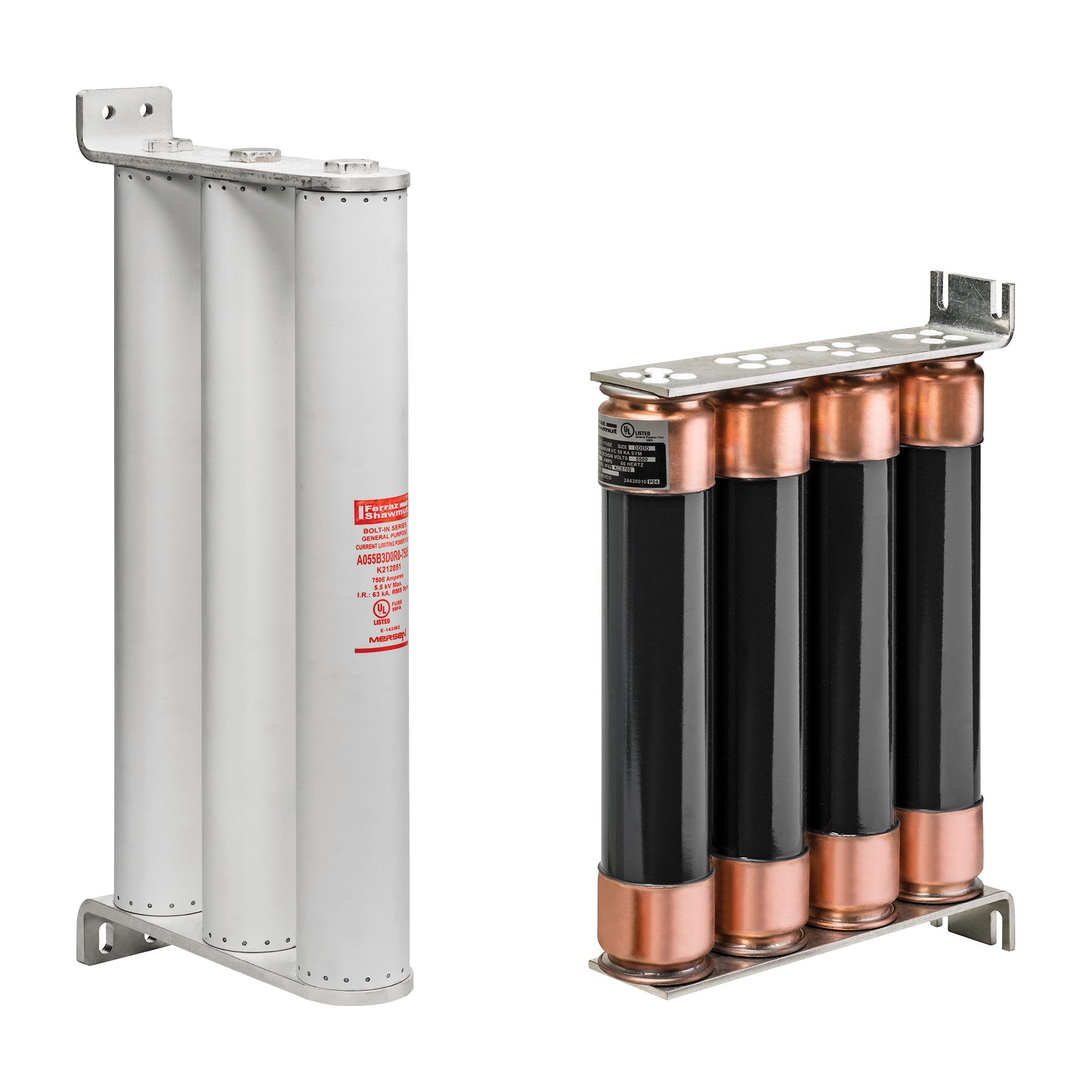 A055B1DAR0-200E - Medium Voltage Fuse 5500V 200A E-Rated Bolt-On Mount Striker DAR0 Series